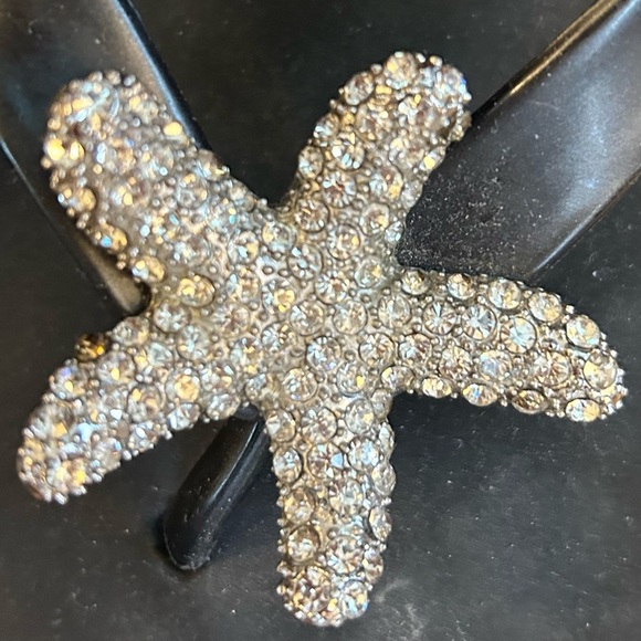 Tommy Bahama Crystal Starfish Wedge Flip-flop, size 10 - Picture 8 of 8